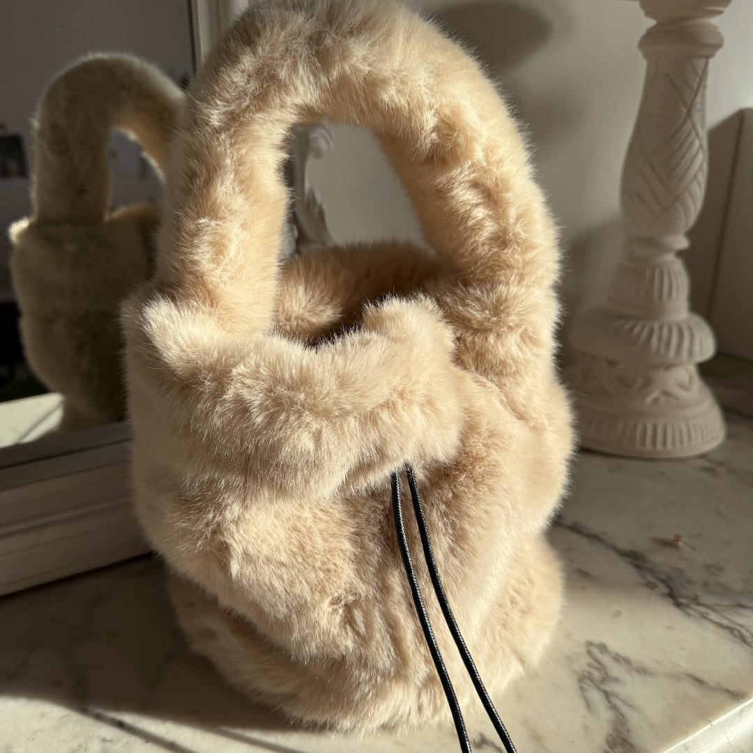 Round fur bag hot sale