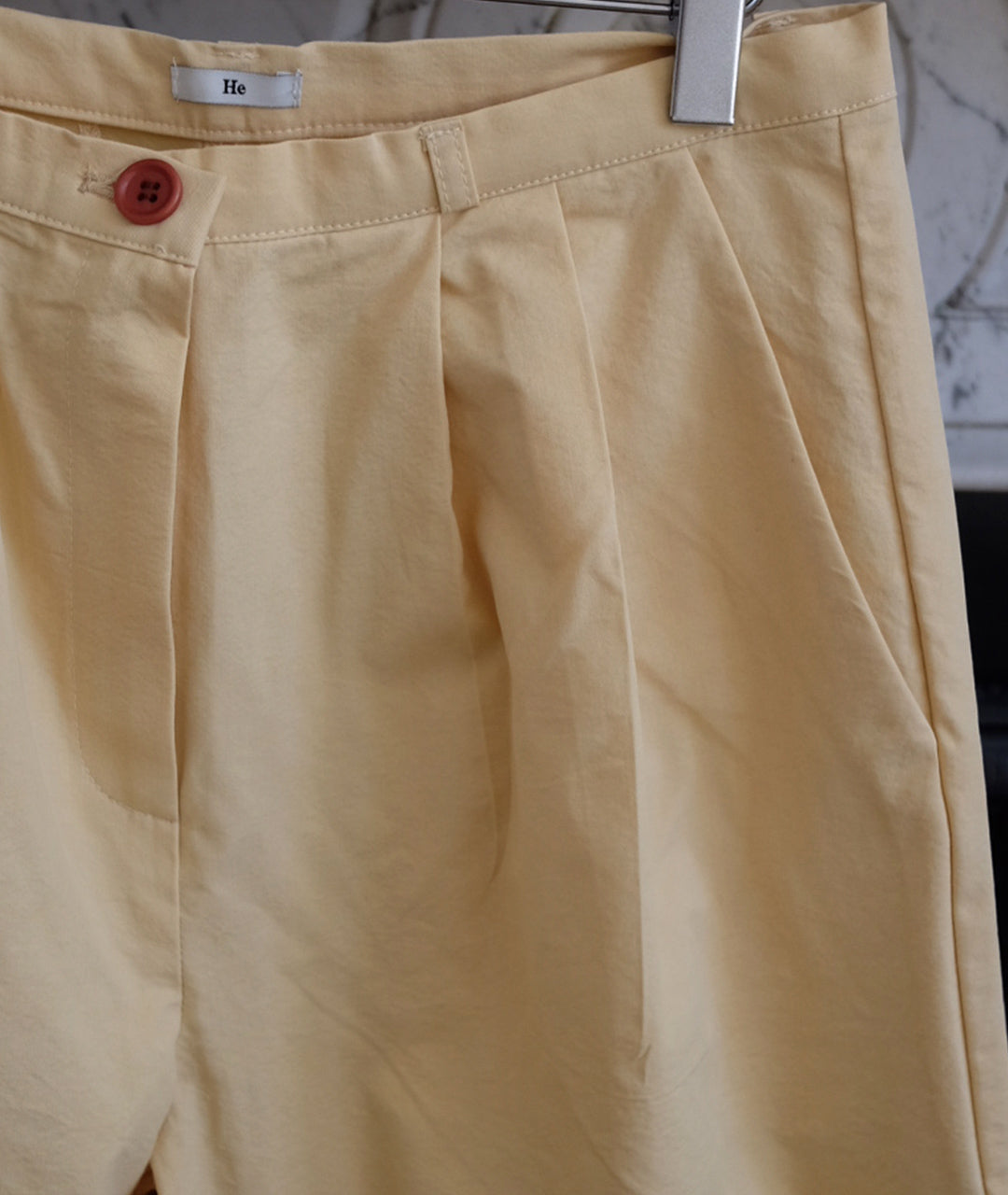 Yellow Cotton Pants