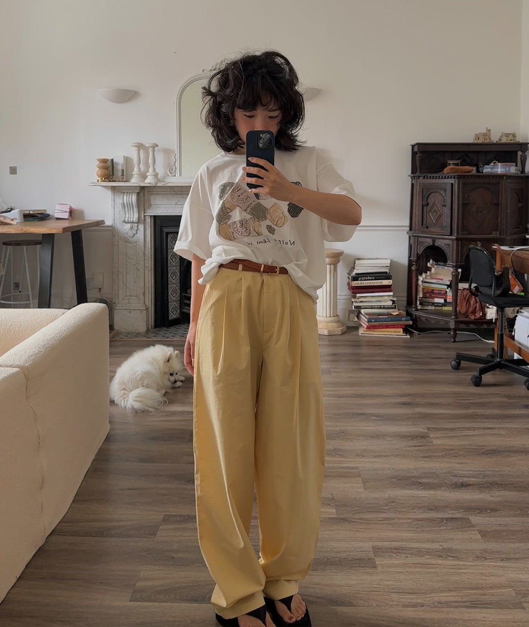 Yellow Cotton Pants