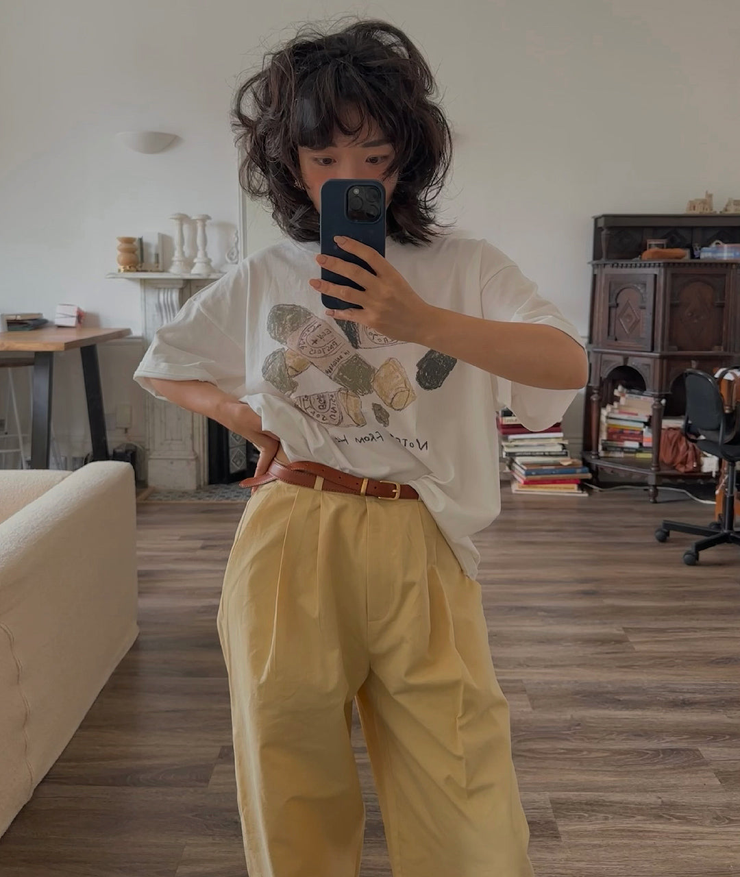 Yellow Cotton Pants